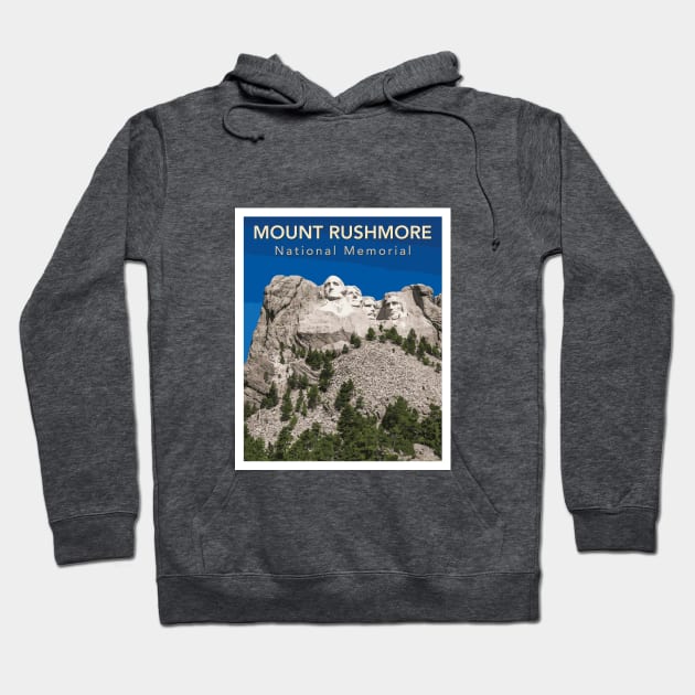 Mount Rushmore Hoodie by Nicomaja